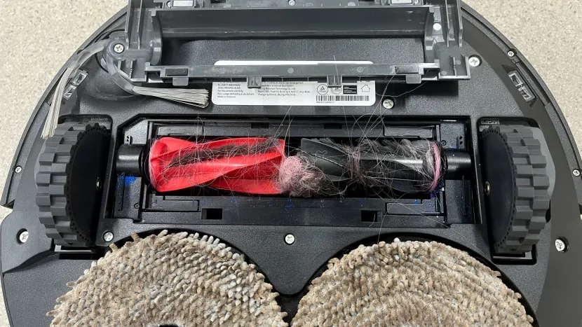 roborock qrevo s5v - while the brush roller gets hair wrapped around it, it is very easy...
