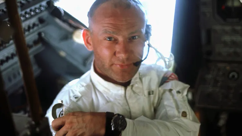 Buzz Aldrin on the moon
