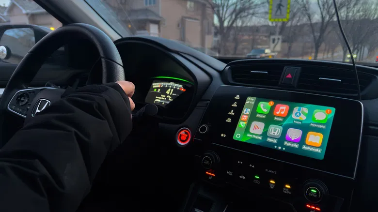 CarPlay in an infotainment center