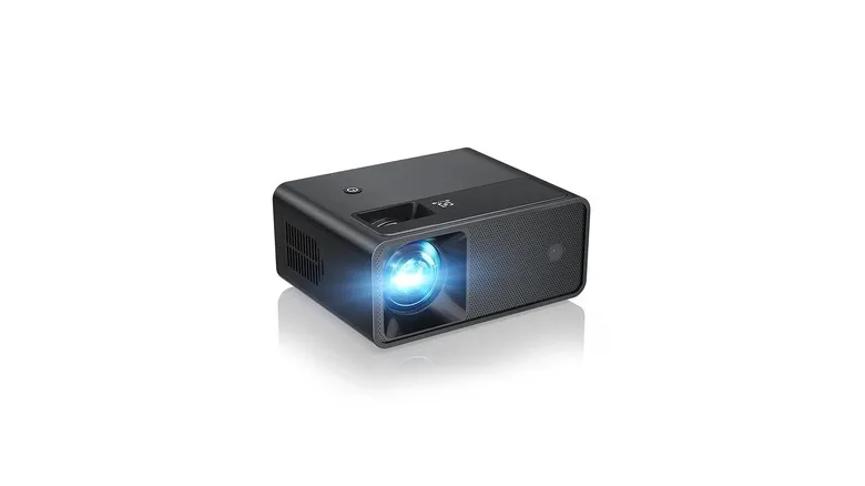A CiBest W13 mini projector on a white background
