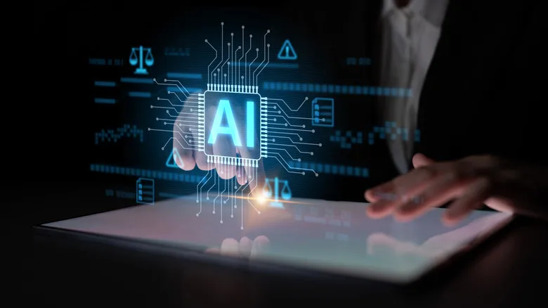 AI circuit in a microchip design