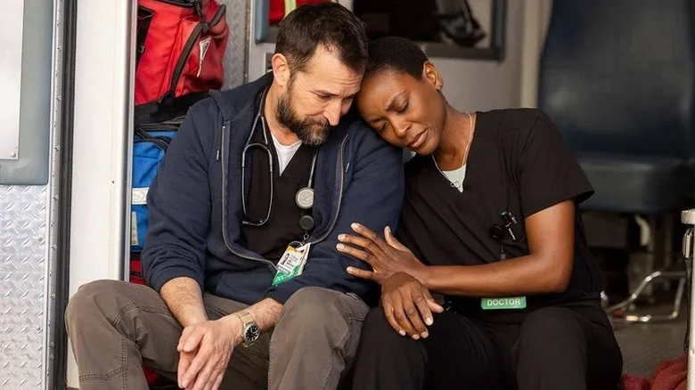 Noah Wyle in a scene from The Pitt