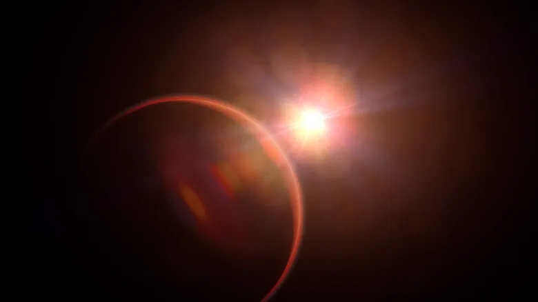 Digital art of distant planet