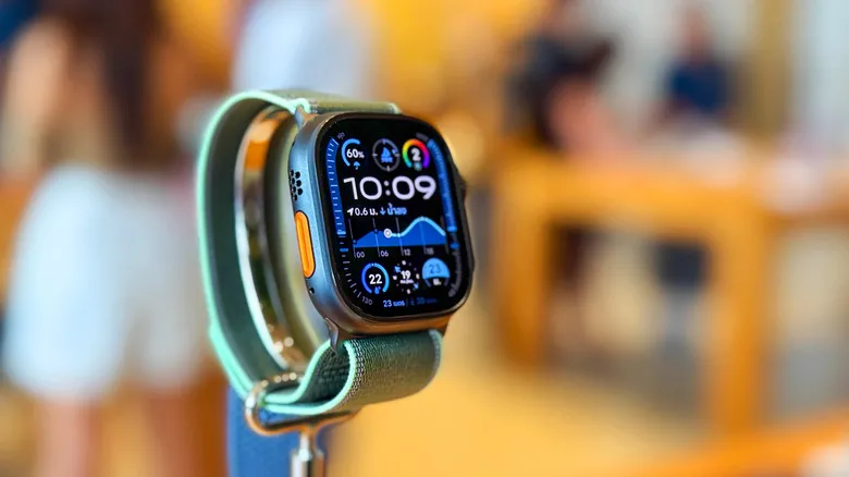 Apple Watch Ultra on display