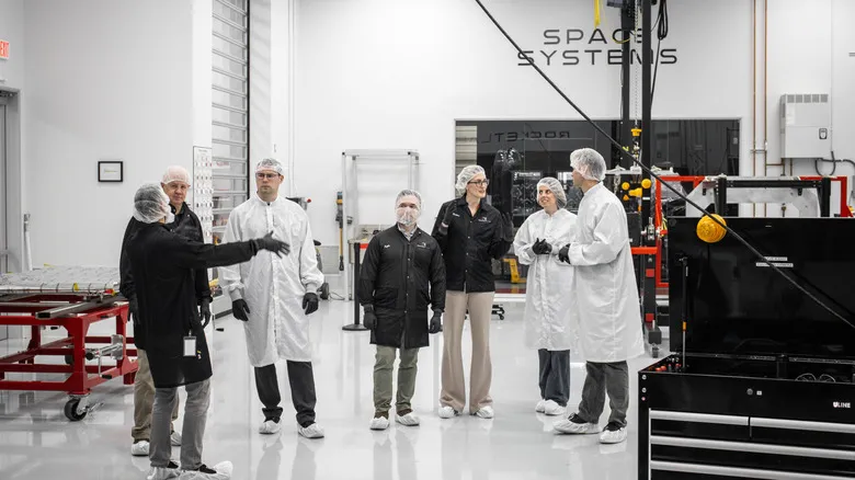 NASA's Cryogenic Fluid Management team touring Rocket Lab's Spacecraft Production Complex