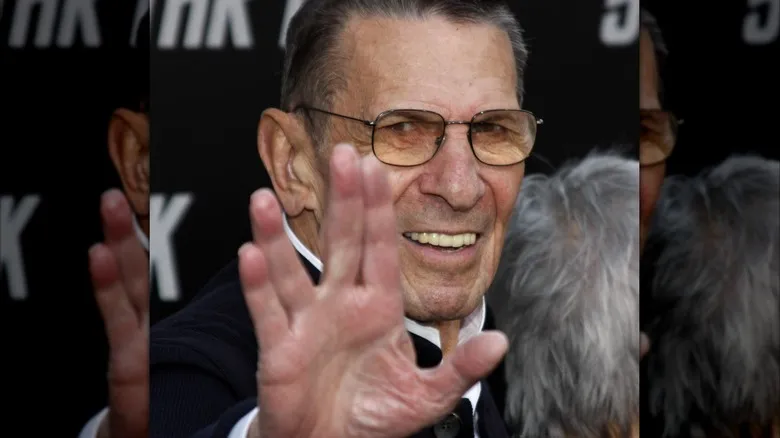 Leonardy Nimoy on the walkway for the premiere of the 2009 "Star Trek" film.