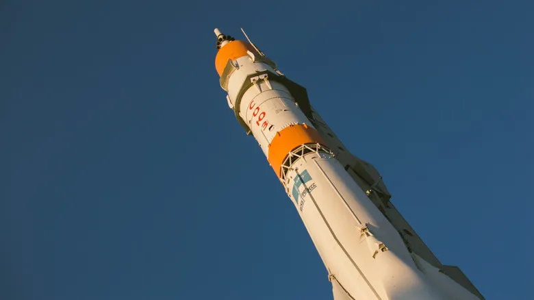 The view from below the Soyuz rocket