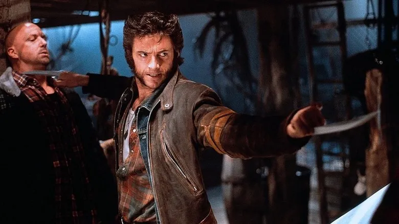 Wolverine with his claws out